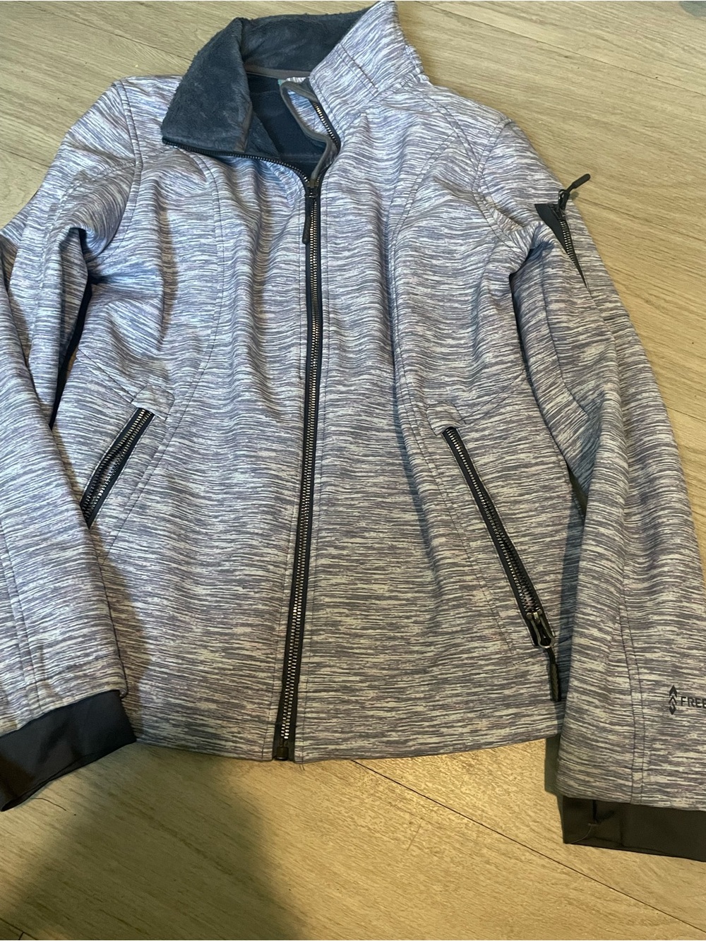 Free Country Women's Heathered Light Gray Performance Jacket